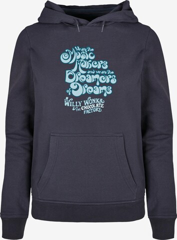 ABSOLUTE CULT Sweatshirt 'Willy Wonka' in Blau: predná strana