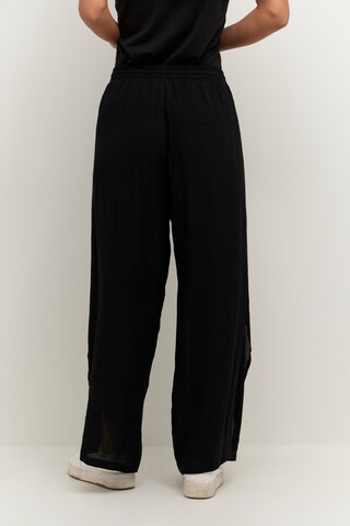 Cream Loose fit Trousers 'Allie' in Black