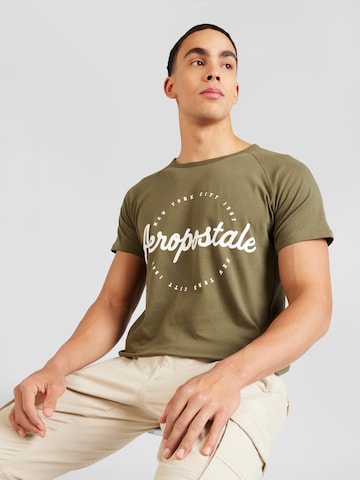 AÉROPOSTALE T-shirt 'NEW YORK CITY' i grön: framsida