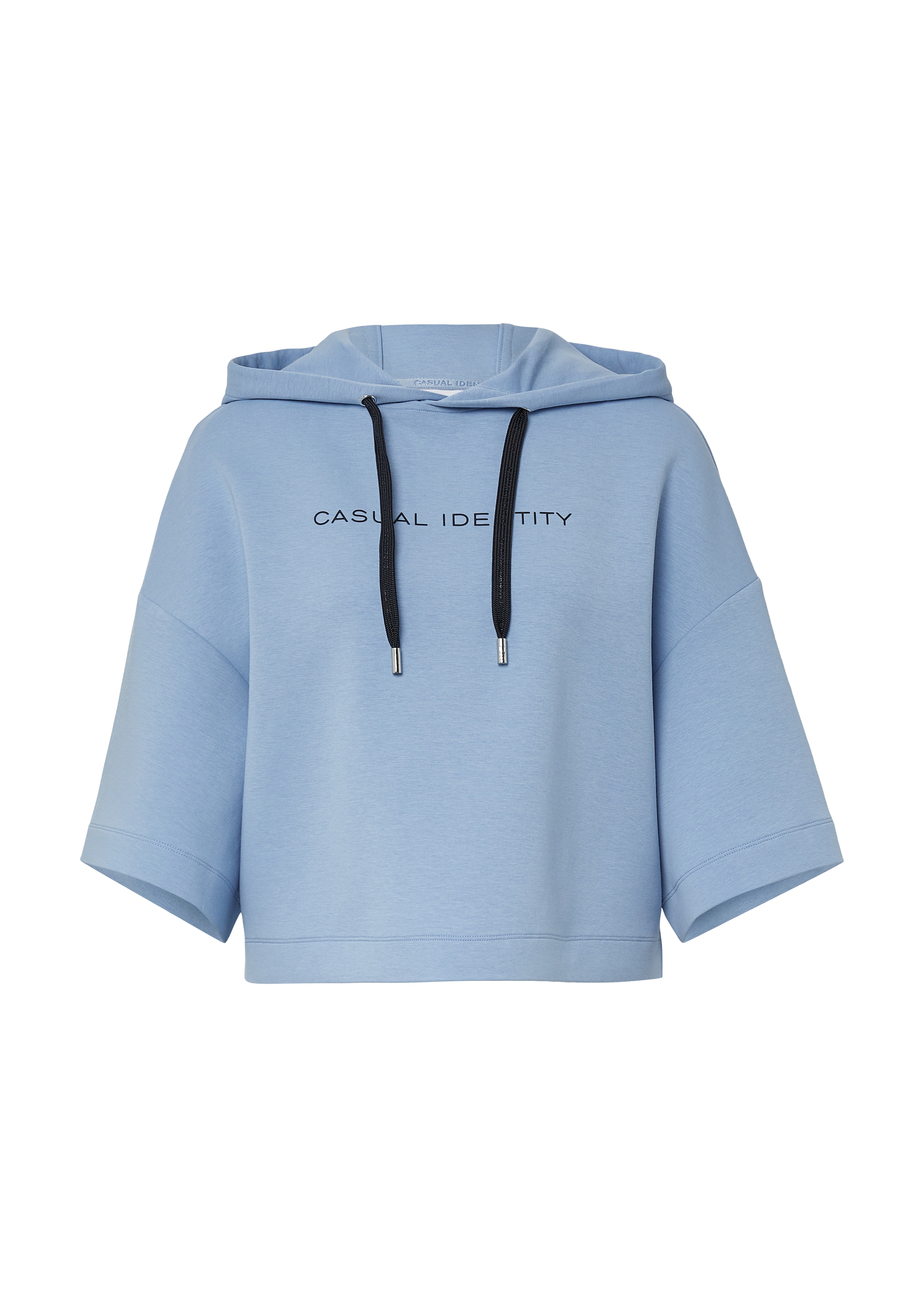 Sweat-shirt comma casual identity en bleu : devant