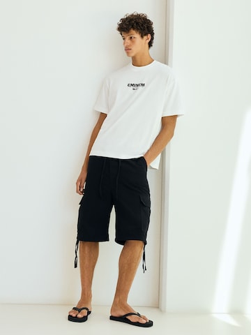 Bershka Shirt 'EMINEM' in White