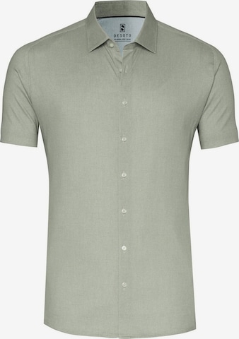 DESOTO Slim Fit Hemd in Grün: Vorderseite