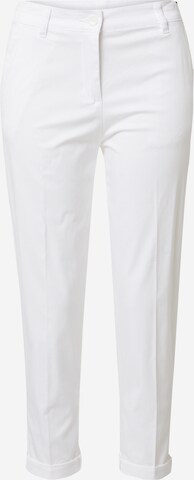 Sisley Pleated Pants in White: front