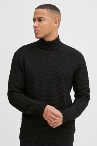 !Solid Sweater 'Clive' in Black: front