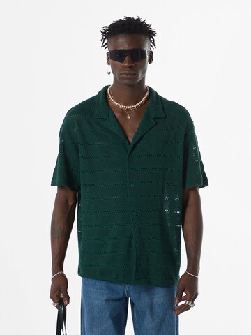 Chemise 'Catmint' VAMOS CLO en vert : devant