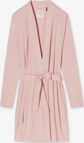SCHIESSER Bademantel lang 'Jersey' in Pink: Vorderseite