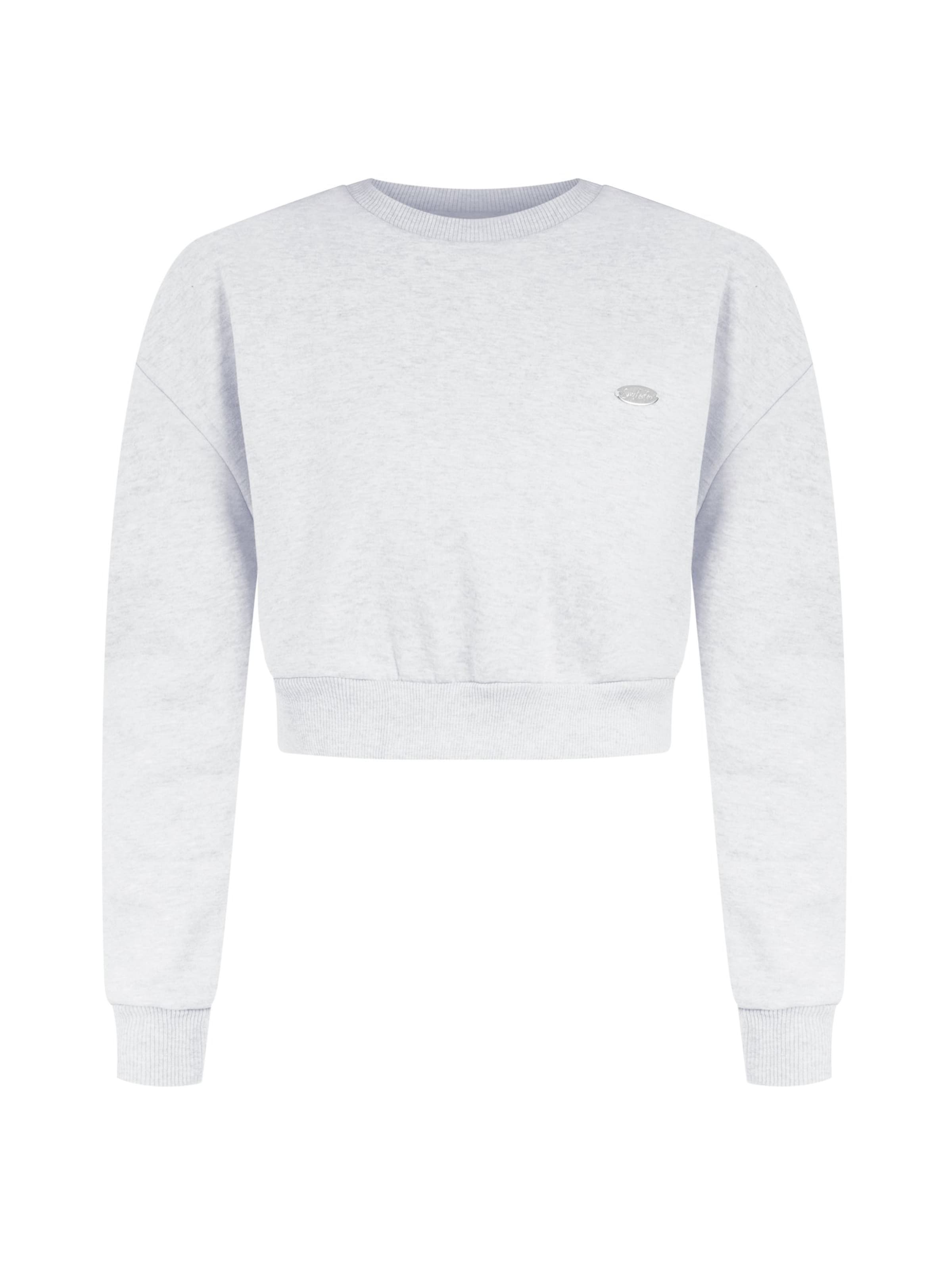 Sweat-shirt 'Amelia' Smilodox en gris : devant