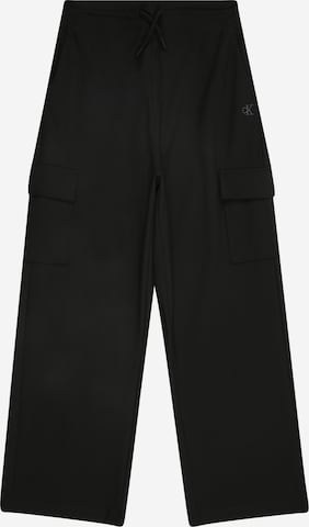 juoda Calvin Klein Jeans Laisvas Kelnės: priekis