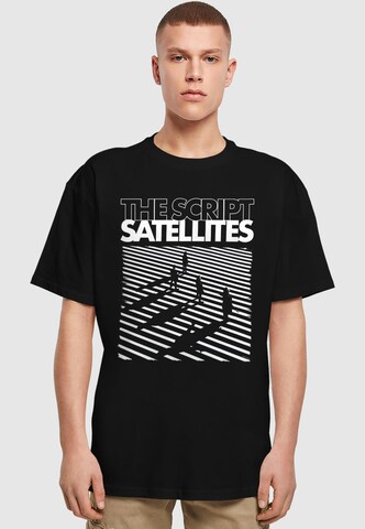 Merchcode Shirt 'The Script - Satellites Album' in Zwart: voorkant