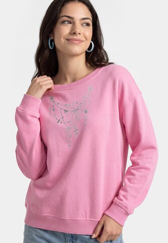 Sweat-shirt MYMO en rose : devant