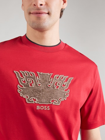 BOSS T-Shirt 'C-Taut 10' in Rot