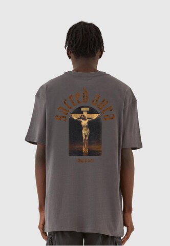 MJ Gonzales Shirt 'Sacred Aura x' in Grijs: voorkant