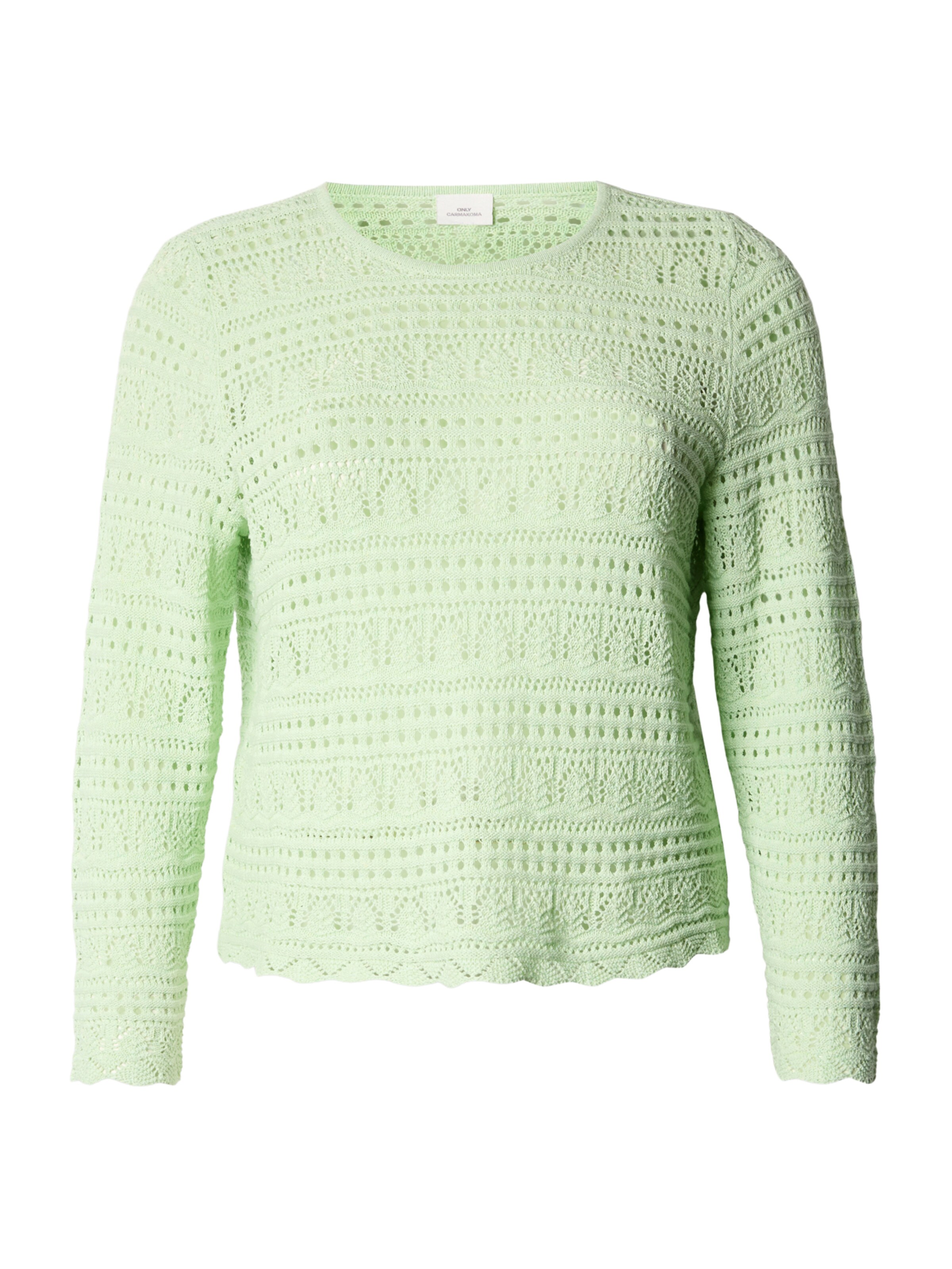 ONLY Carmakoma Svetr 'CARELKE' – zelená: přední strana