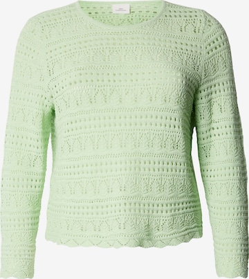 ONLY Carmakoma Neulepaita 'CARELKE' värissä vihreä: etupuoli