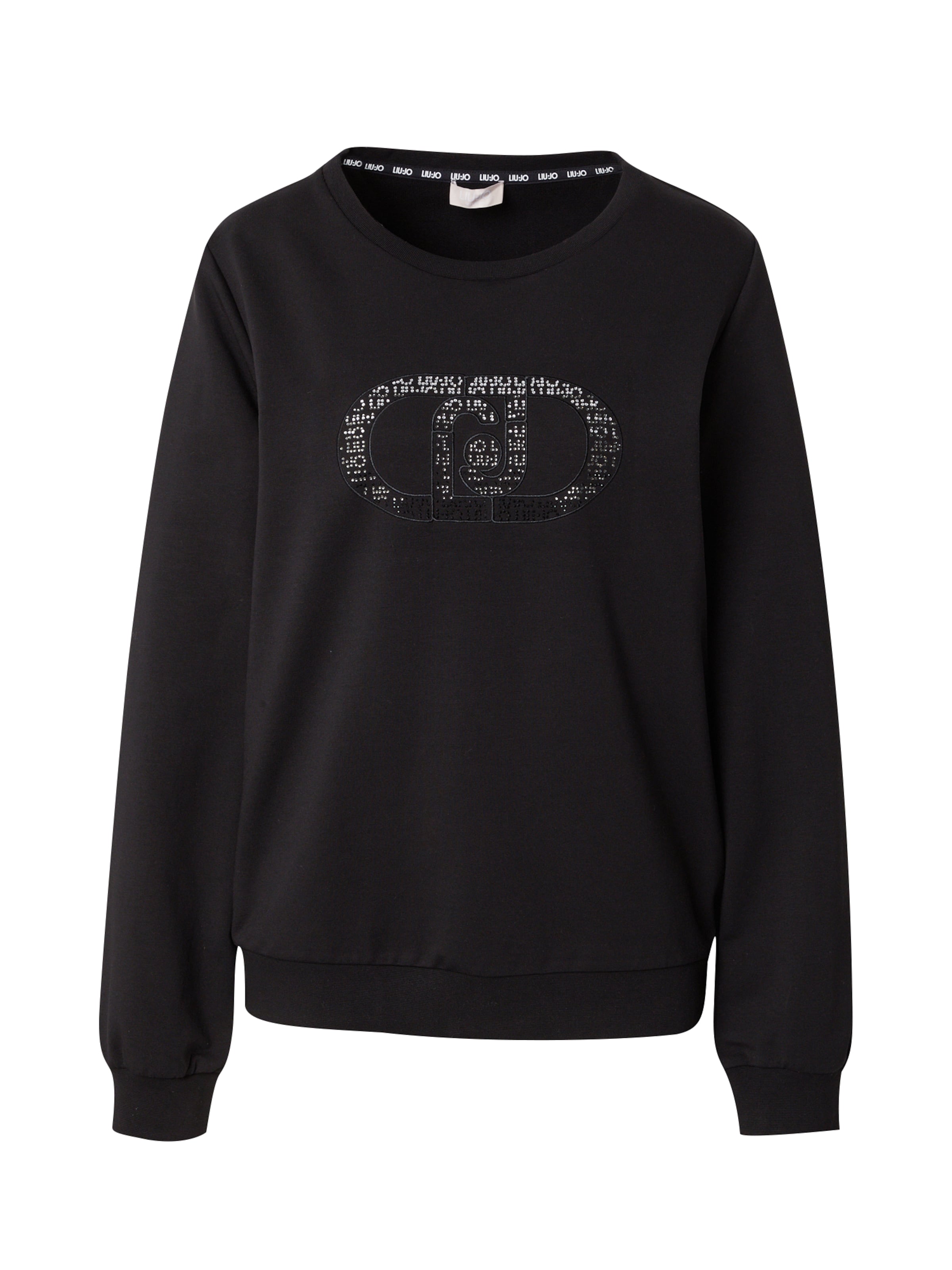 melns Liu Jo Sportisks džemperis: no priekšpuses