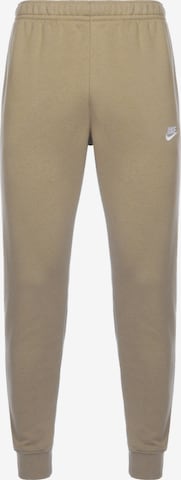 Pantalon 'Club Fleece' Nike Sportswear en beige : devant