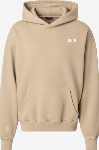 Crystal Paris Sweatshirt 'Face' in Braun: Vorderseite