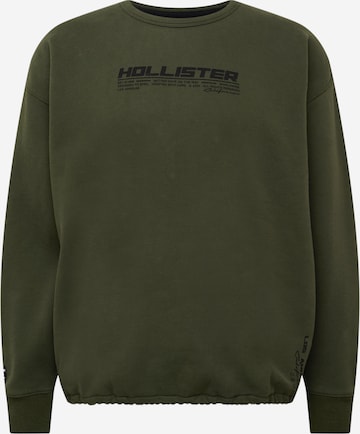 HOLLISTER Sweatshirt 'BUNGEE CREW' in Green: front