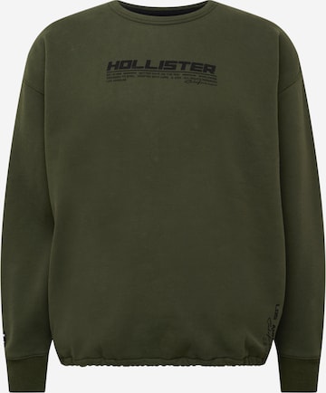 HOLLISTER - Sudadera 'BUNGEE CREW' en verde: frente