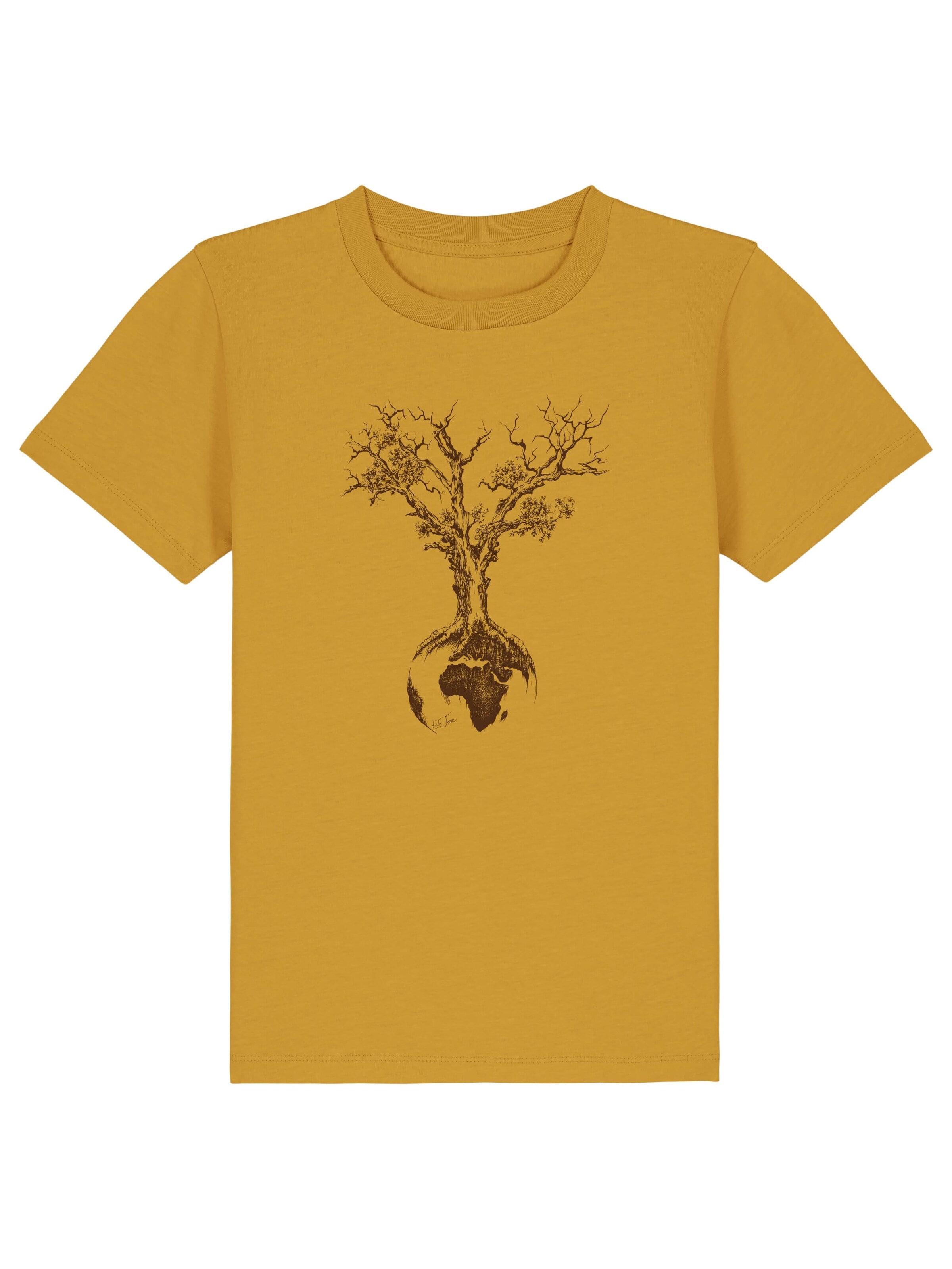 Life-Tree Shirt 'Weltenbaum'‌‌‌‌ in Braun: Vorderseite
