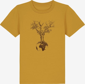 Life-Tree Shirt 'Weltenbaum' in Braun: Vorderseite