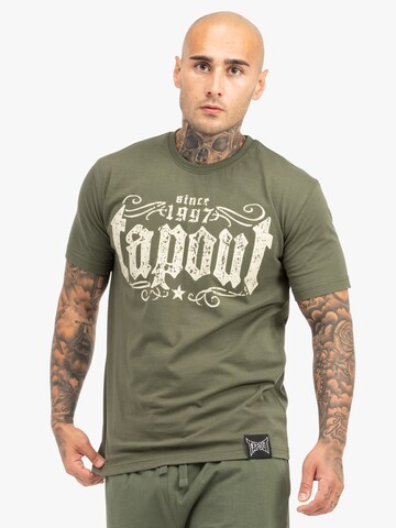 Tapout Majica 'CRASHED' | zelena barva: sprednja stran