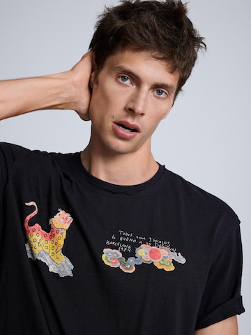 melns Desigual T-Krekls