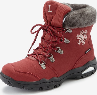 LASCANA Talvisaappaat värissä tummanpunainen / musta / valkoinen, Tuotenäkymä
