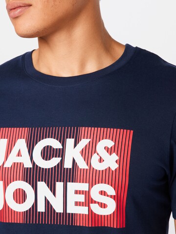 JACK & JONES T-Shirt 'JJECorp' in Blau