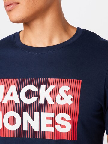 JACK & JONES قميص بلون أزرق