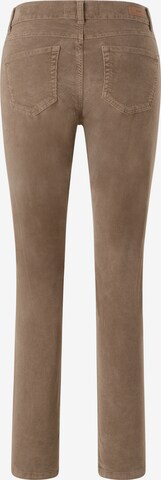 Angels Slimfit Straight-Leg Jeans 'Cici' in Coloured Cord in Braun