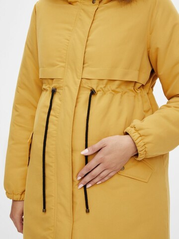 MAMALICIOUS - Parka de inverno 'Jessa' em amarelo