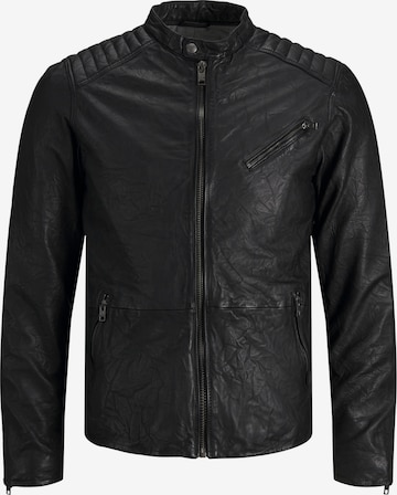 Veste mi-saison 'Joel' JACK & JONES en noir : devant