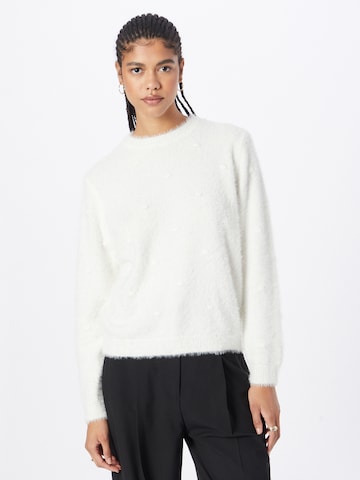 Dorothy Perkins Sweater 'Bobble' in White: front