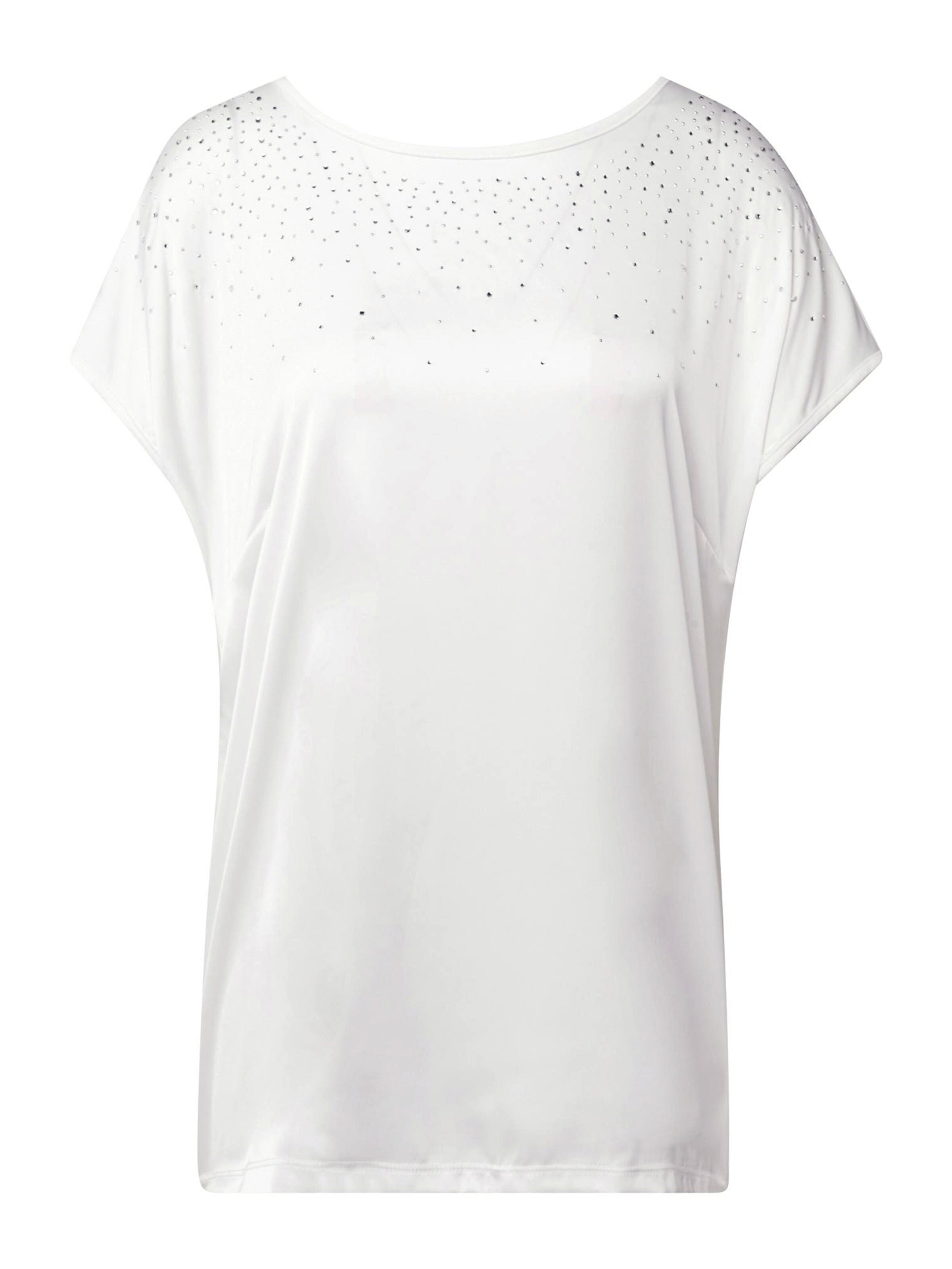 Goldner Bluse in Weiß: Vorderseite