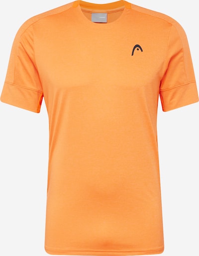 HEAD Sportshirts  'PADEL' in hellorange / schwarz, Produktansicht