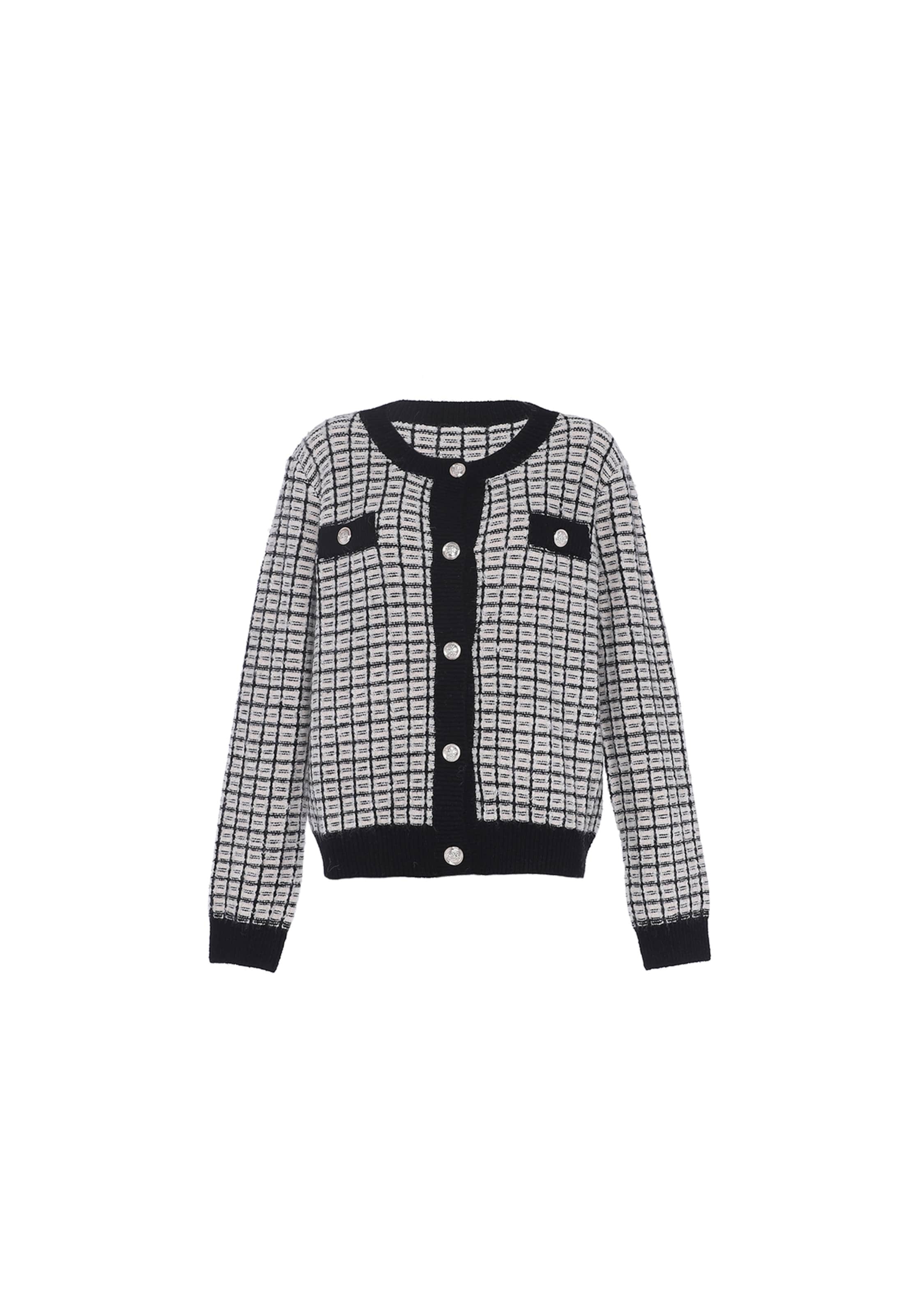 faina - Cárdigan en negro: frente