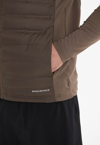 ENDURANCE Athletic Jacket 'MIDAN' in Brown