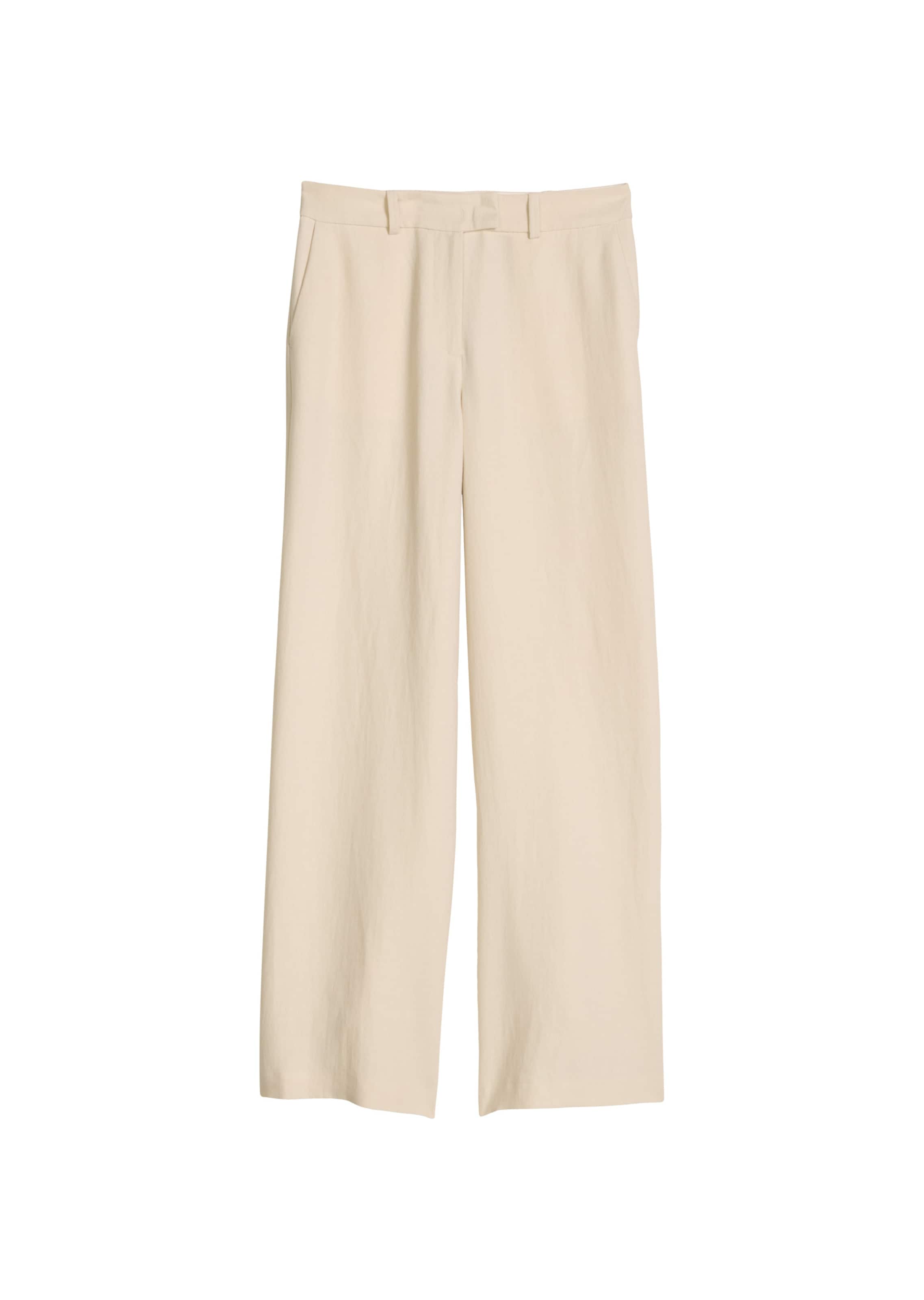 Marc O'Polo Loosefit Broek in Beige: voorkant