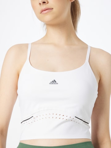 balta ADIDAS SPORTSWEAR Sportiniai marškinėliai be rankovių 'Hiit 45 Seconds '