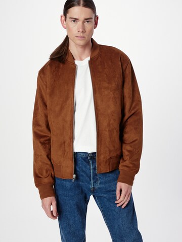Abercrombie & Fitch Prehodna jakna | rjava barva: sprednja stran