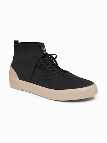 Ombre Sneakers hoog in Zwart: voorkant