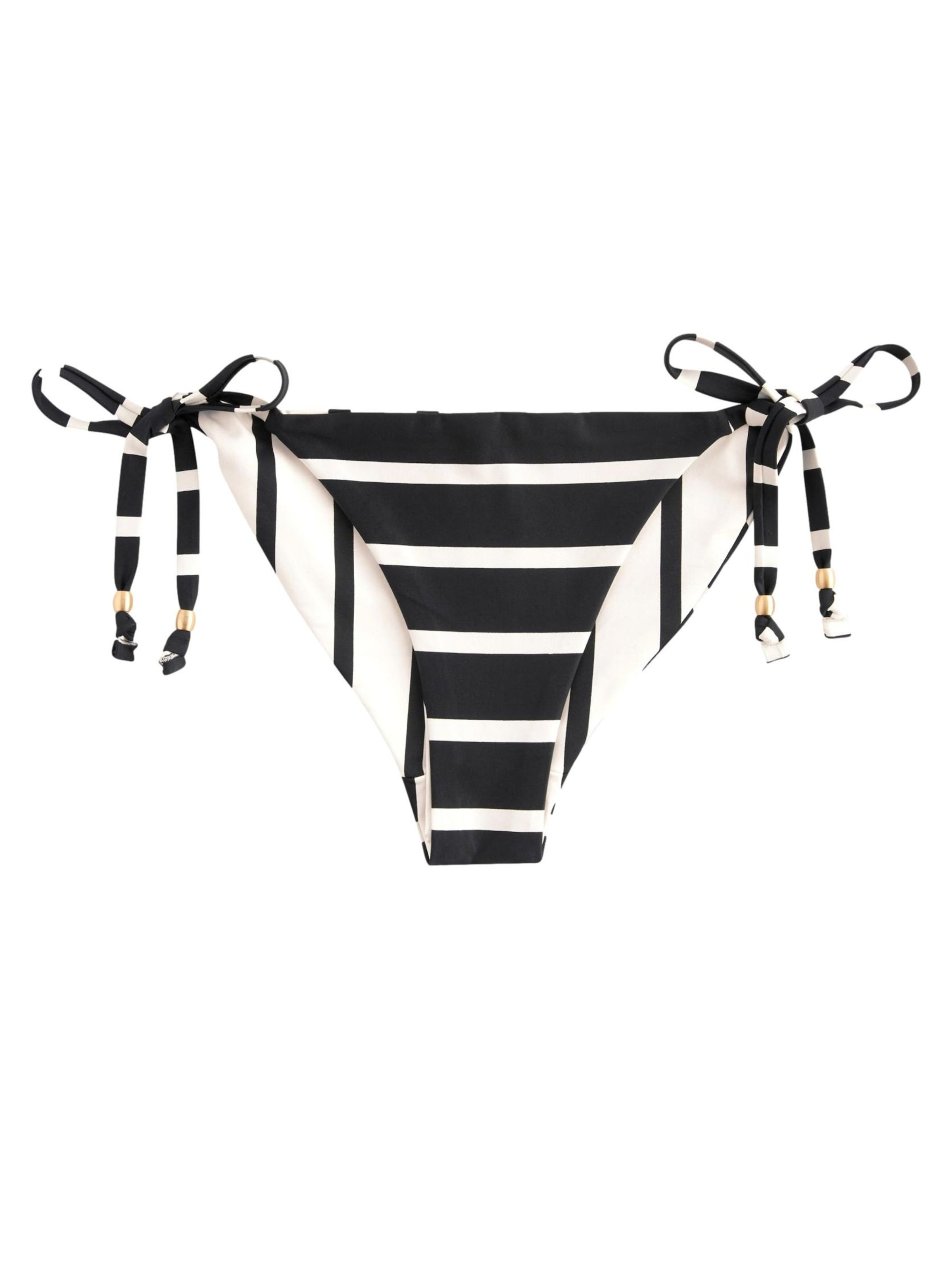 Next Bas de bikini en noir / blanc, Vue avec produit