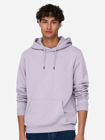 Only & Sons Regular fit Μπλούζα φούτερ 'Ceres' σε λιλά