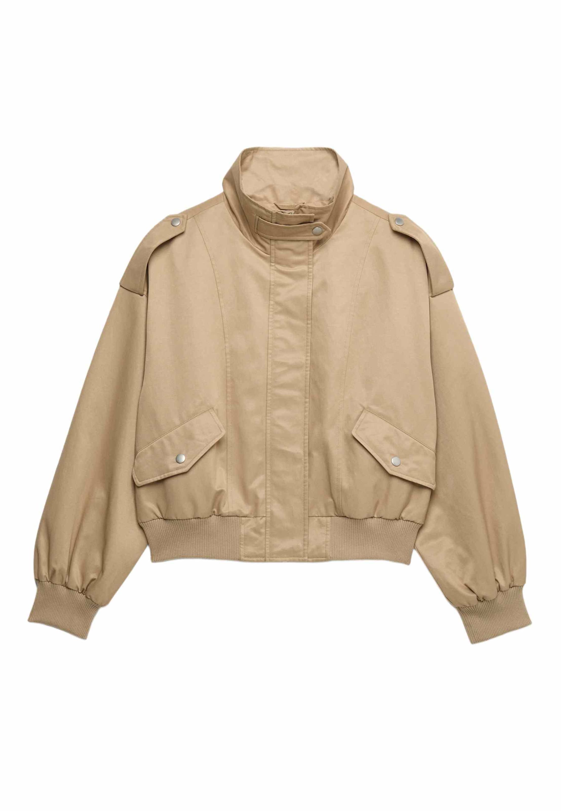 Marks & Spencer Tussenjas in Beige: voorkant