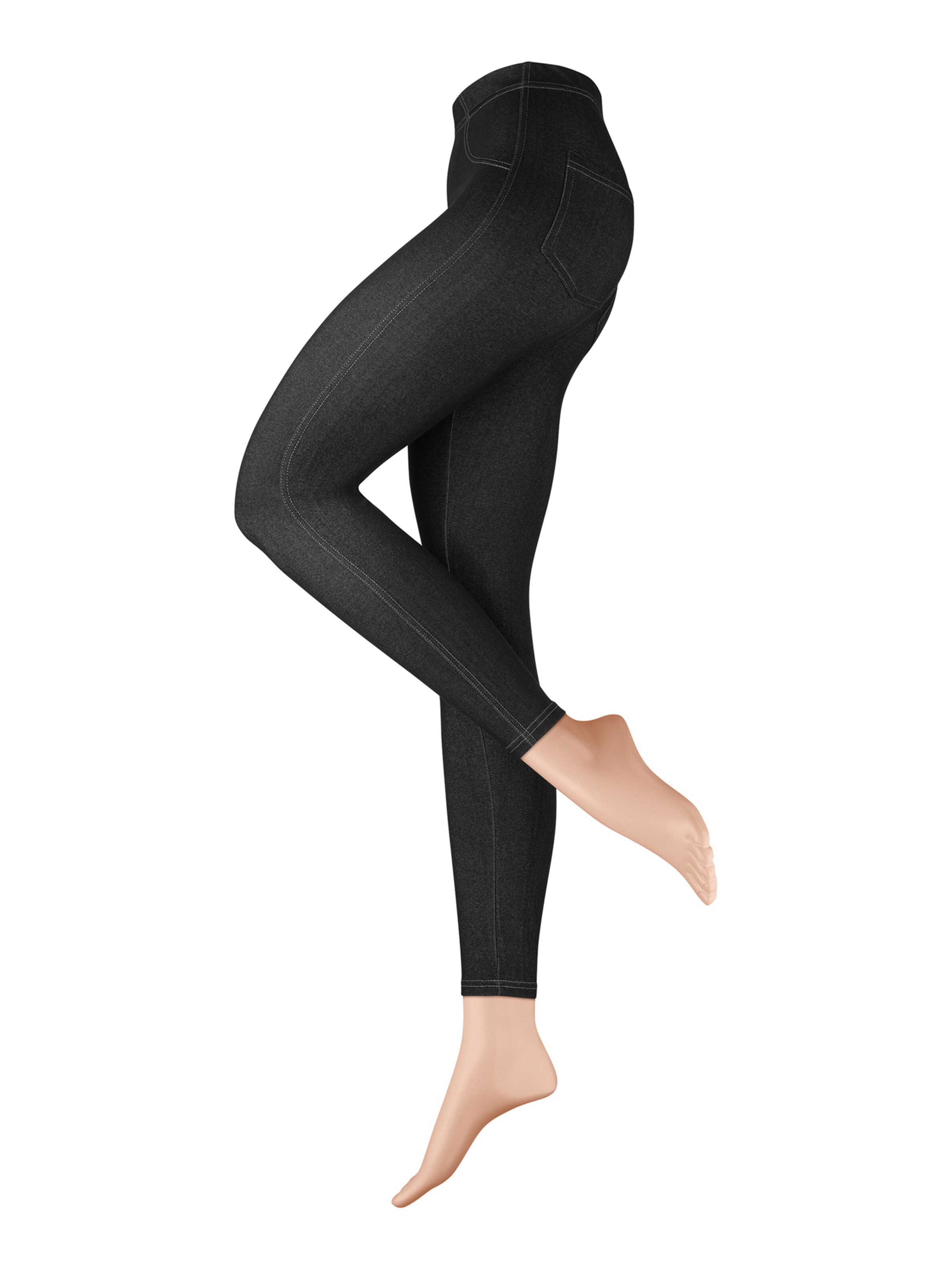 Nur Die Skinny Jeggings ' in Jeans-Optik ' in Black