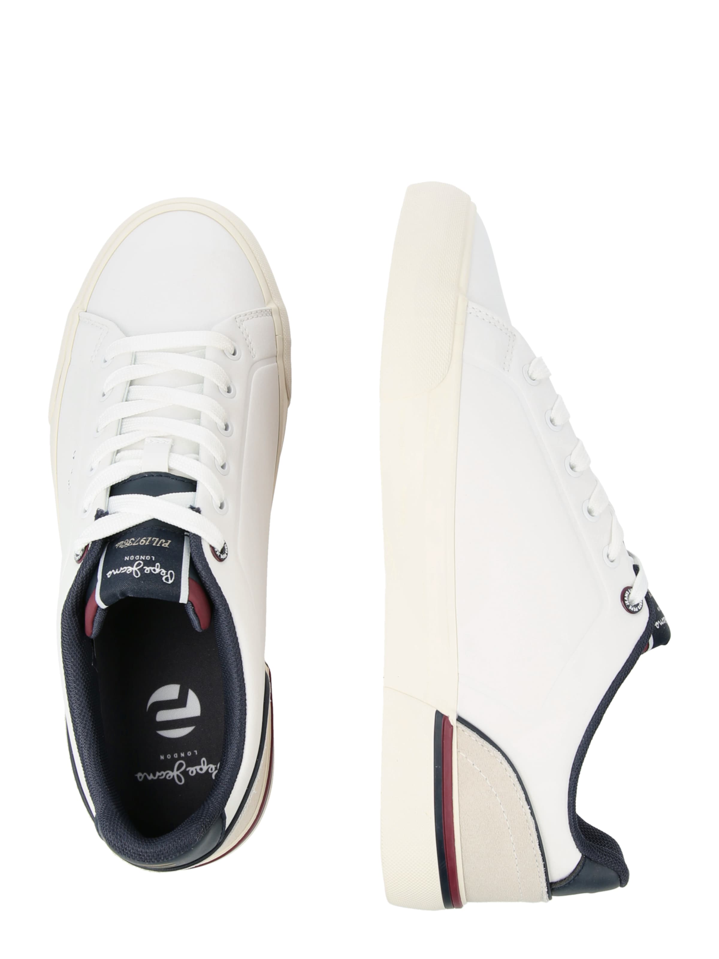 Pepe Jeans - Sapatilhas baixas 'KENTON CAMPUS' em branco