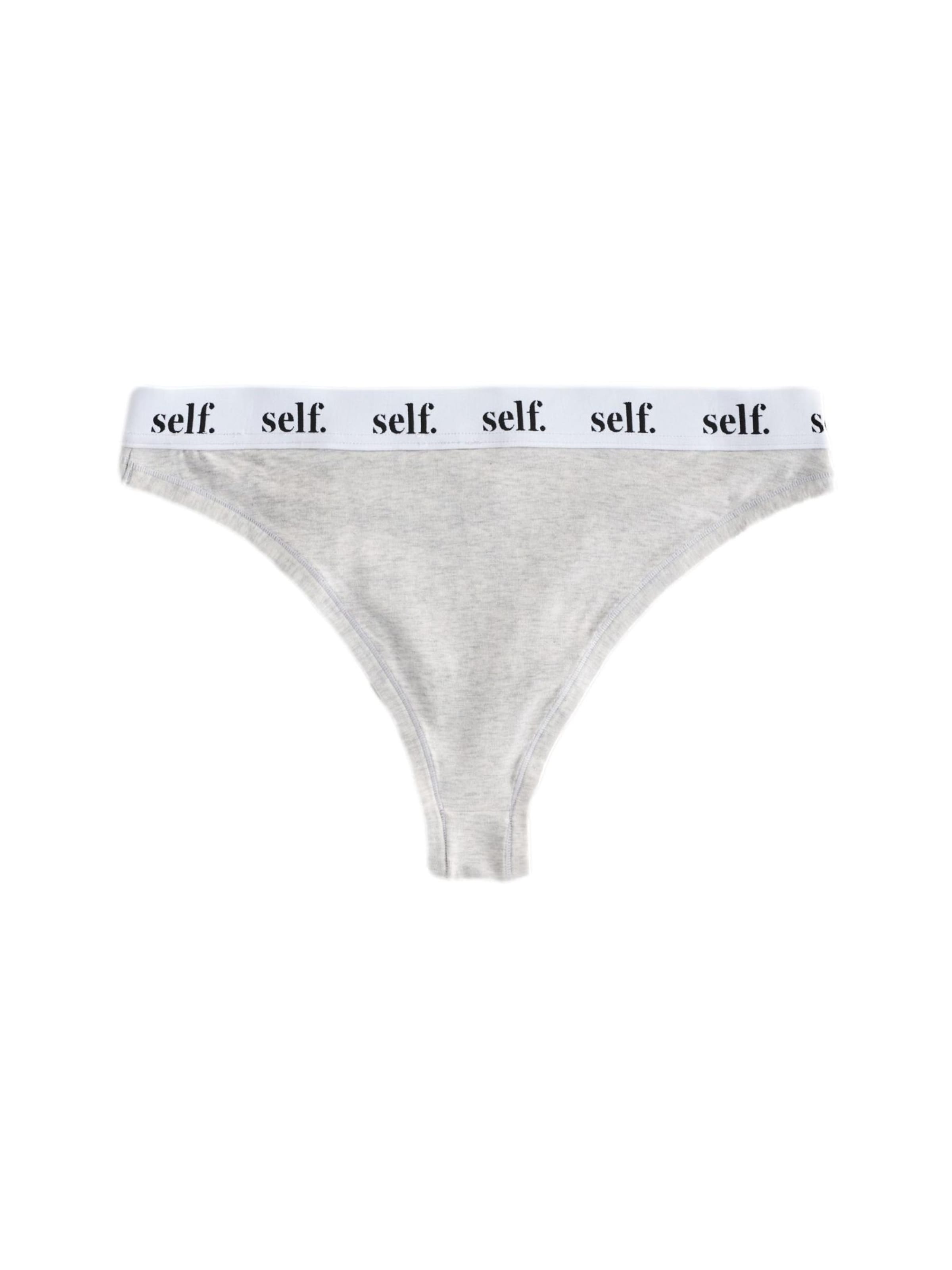 self. Slip in Grau: Vorderseite