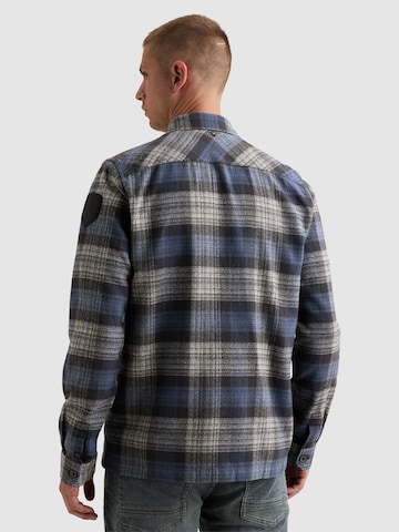 PME Legend - Ajuste regular Camisa 'Overshirt with check pattern and chest pockets' en lila