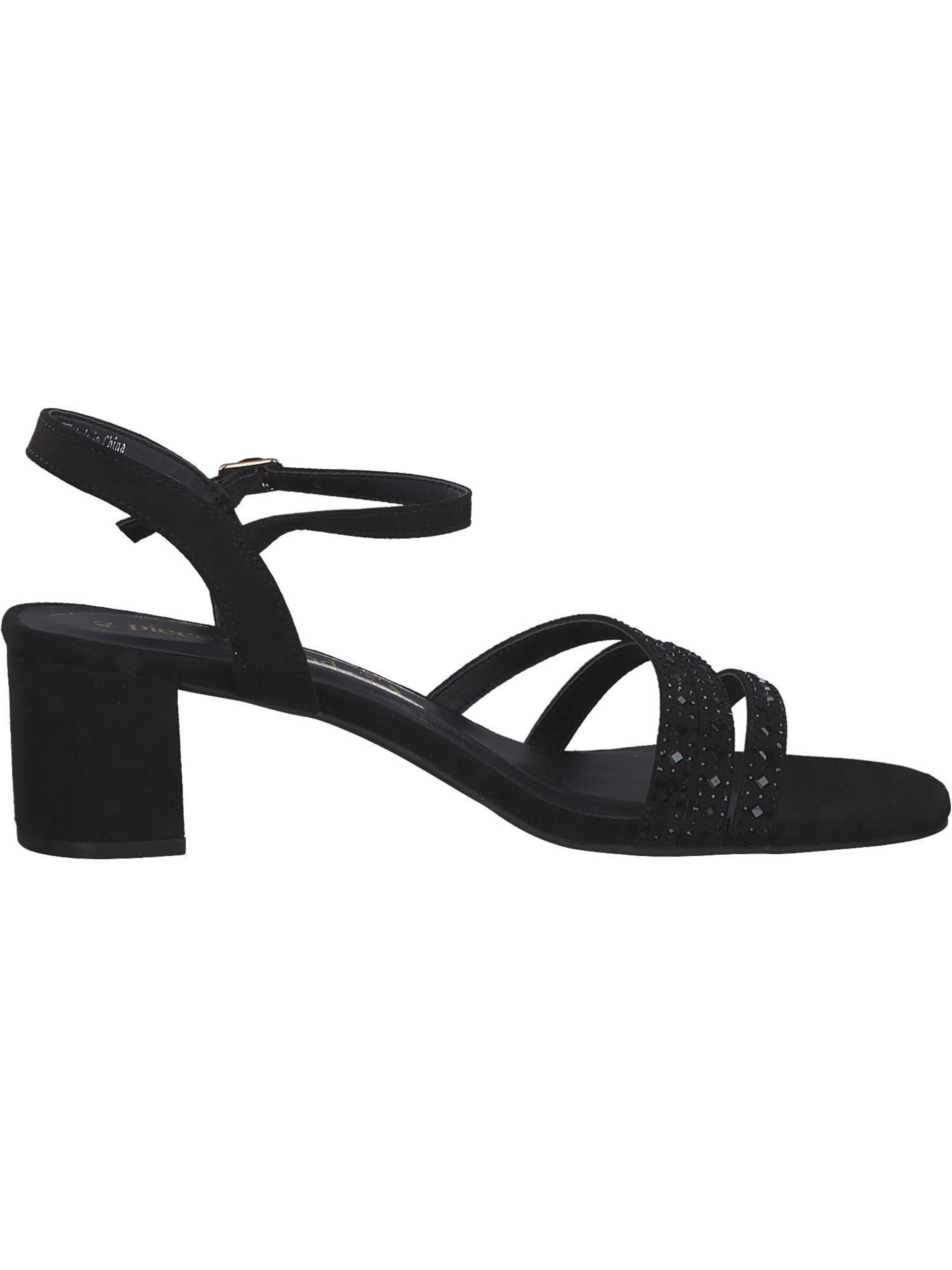 Idana Strap Sandals in Black
